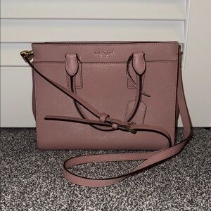 Kate Spade Mauve Leather Crossbody Bag